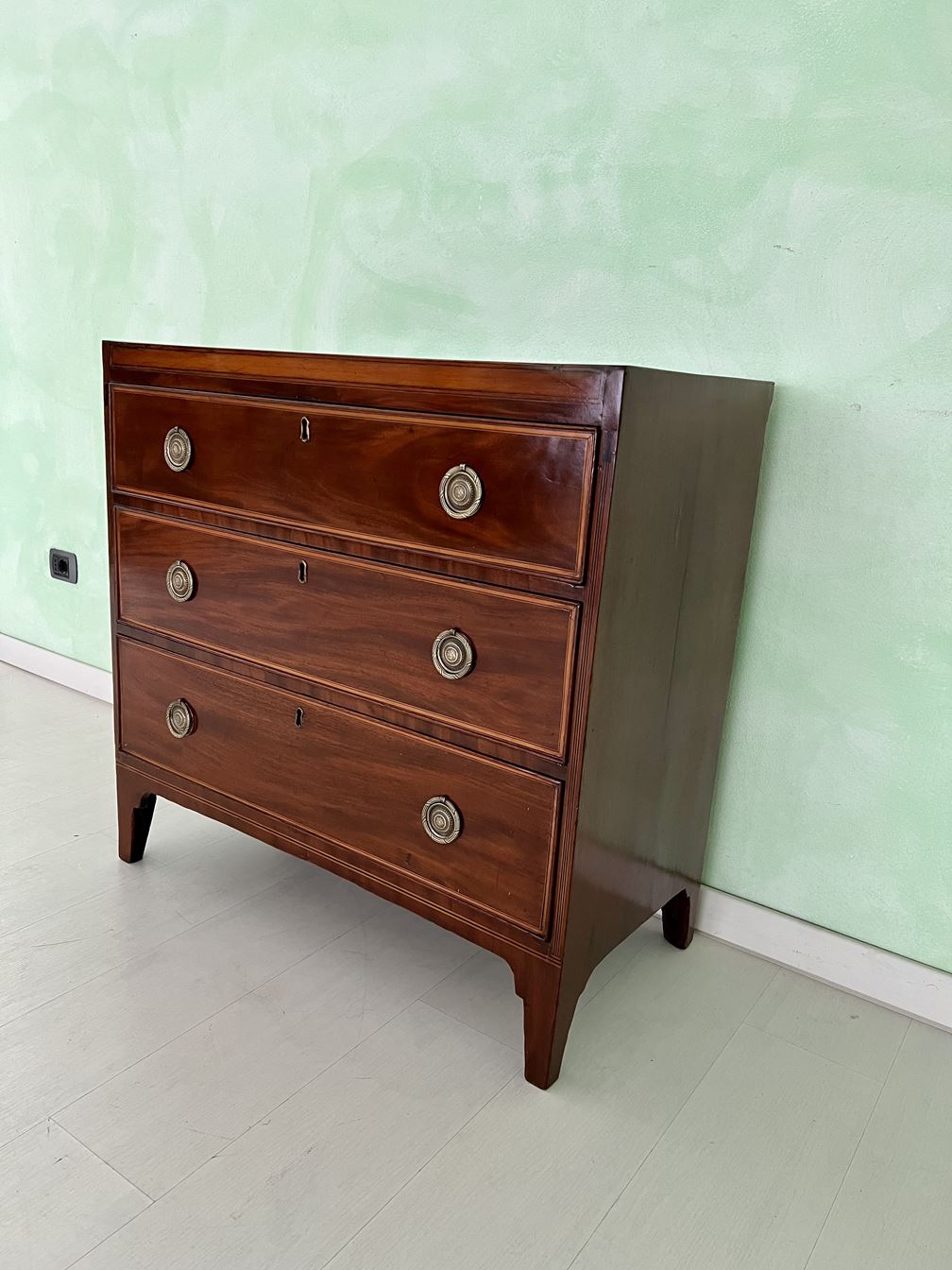 English Victorian chest of drawers in mahogany wood '800